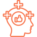 Positive mindset icon